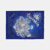 Twinkle Guardian Angel Custom Fleece Deken (Voorkant (Horizontaal))