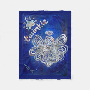 Twinkle Guardian Angel Custom Fleece Deken