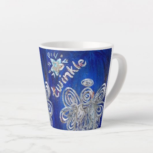 Twinkle Guardian Angel Custom Latte Mok Cup (Rechterhoek)