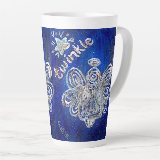 Twinkle Guardian Angel Custom Latte Mok Cup (Rechterhoek)