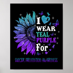 Twinkle Hart Zonnebloem Zelfmoord Preventie Awaren Poster