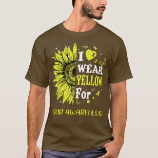 Twinkle Heart Sunflower Adhd Awareness T-shirt
