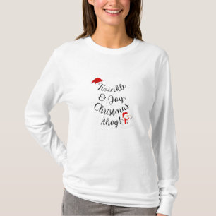 Twinkle & Joy Christmas Ahoy! feestdag T-shirt