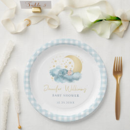 Twinkle kleine ster baby boy douche papier borden papieren bordje