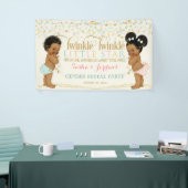 Twinkle kleine ster Baby Geslacht onthullen etnisc Spandoek (Beurs)