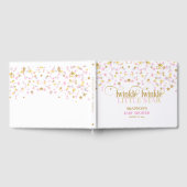 Twinkle kleine ster Baby gouden roze meisje Gastenboek (Volledig)