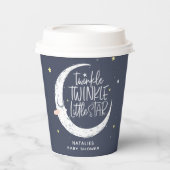 Twinkle, kleine ster baby shower party papieren bekers (Voorkant)