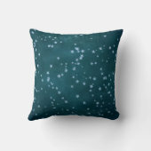 Twinkle kleine ster | Blauwgroen groen en Taupe br Kussen (Achterkant)