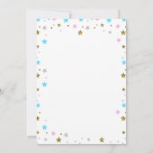 Twinkle kleine ster feestpartij kaart (Achterkant)