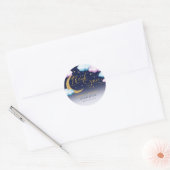 Twinkle kleine ster geslacht onthullen dank u ronde sticker (Envelop)