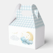 Twinkle kleine ster gouden baby jongen douche guns bedankdoosjes (Achterkant)