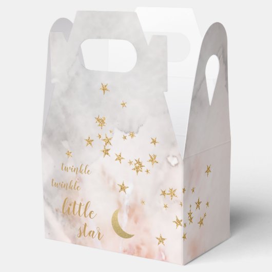 Twinkle kleine ster gunst doos over de maan gunste bedankdoosjes (Geopend)