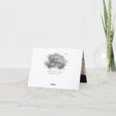 Twinkle kleine ster | Houtskool Grijs en Zilver Bedankkaart (Achterkant)