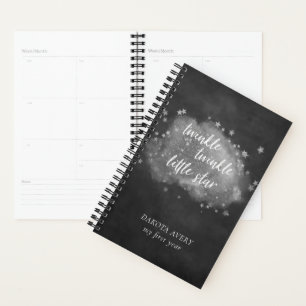 Twinkle kleine ster Houtskool Grijs en Zilver Planner