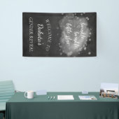 Twinkle kleine ster | Houtskool Grijs en Zilver Spandoek (Beurs)