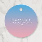 Twinkle kleine ster konijn geslacht onthullen goud bedankjes labels (Achterkant)