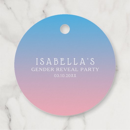 Twinkle kleine ster konijn geslacht onthullen goud bedankjes labels (Achterkant)