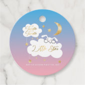 Twinkle kleine ster konijn geslacht onthullen goud bedankjes labels (Voorkant)