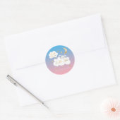 Twinkle kleine ster konijn geslacht onthullen guns ronde sticker (Envelop)