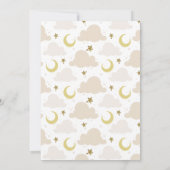 twinkle kleine ster meisje baby shower uitnodiging (Achterkant)