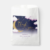 Twinkle kleine ster meisje eerste verjaardag dank  bedankzakje (Voorkant)