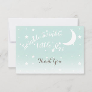 Twinkle kleine ster mint dank u briefkaarten