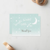 Twinkle kleine ster mint dank u briefkaarten (Voorkant / Achterkant in situ)