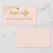 Twinkle kleine ster roze gouden luier loterij tick informatiekaartje (Voorkant / Achterkant)