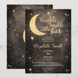 Twinkle, kleine ster sekneutraal babydouche kaart