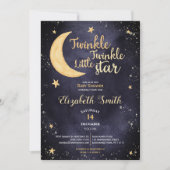 Twinkle, kleine ster sekneutraal babydouche kaart (Voorkant)