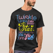 Twinkle kleine ster tante vraagt zich af wat je be t-shirt (Voorkant)