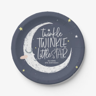 Twinkle, kleine ster-verjaardagsfeestje papieren bordje
