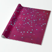 Twinkle kleine ster | Vet magenta roze munt groen Cadeaupapier (Uitgerold)