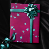 Twinkle kleine ster | Vet magenta roze munt groen Cadeaupapier