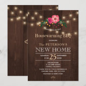 Twinkle licht florerende, rustige huishouding kaart (Voorkant / Achterkant)