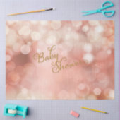 Twinkle Licht Gold Glitter Pink Baby Girl Shower Tissuepapier (Craft)