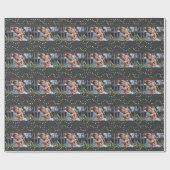 Twinkle licht leuk, felle foto Holiday Cadeaupapier (Vlak)