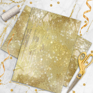 Twinkle licht op de Luxe Glam Gold Glitter Folie Tissuepapier