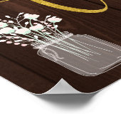 Twinkle licht rustige herfst met een bruinkoolteke poster (Hoek)