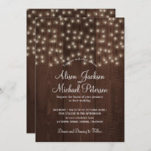 Twinkle licht rustige herfstherfsthoutbruiloft