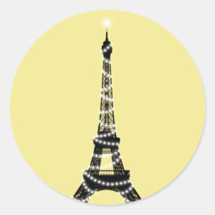 Twinkle Light Eiffeltoren Sticker - geel