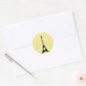 Twinkle Light Eiffeltoren Sticker - geel (Envelop)
