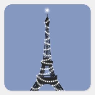 Twinkle Light Eiffeltoren Sticker - maagdenpalm