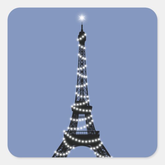 Twinkle Light Eiffeltoren Sticker - maagdenpalm (Voorkant)
