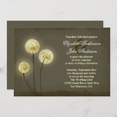 Twinkle Light Paardebloemen bruiloft uitnodiging (Voorkant / Achterkant)