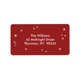 Twinkle Lights-adreslabel Etiket