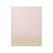 Twinkle Lights Blush en Gold Notitieblok (Linkerzijde)