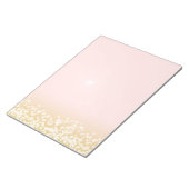 Twinkle Lights Blush en Gold Notitieblok (Schuin)