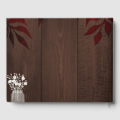 Twinkle lights bruiloft gouden script gastenboek (Achterkant)