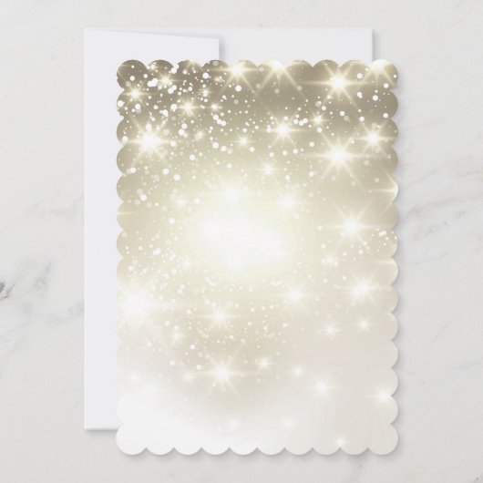 Twinkle Lights buitenbruiloft Kaart (Achterkant)